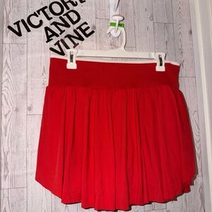 All in Motion Vibrant Red Skater Skirt